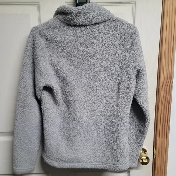 Womens Grey Patagonia Pullover Quarter Zip Sweatshirt - Picture 2 of 3